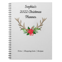 Personal Holiday Planner Notebook 6.5" x 8.75"