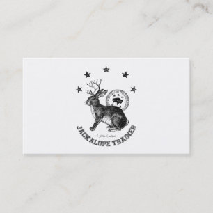 personal humour funny jackalope trainer business card