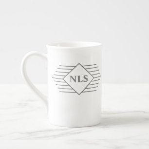 Personal Initials of Gift Recipient Bone China Mug