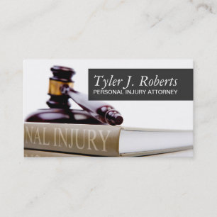 Personal Injury Attorney Law Lawyer Business Card
