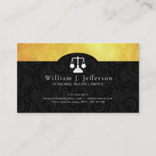 Personal Injury Lawyer Business Cards