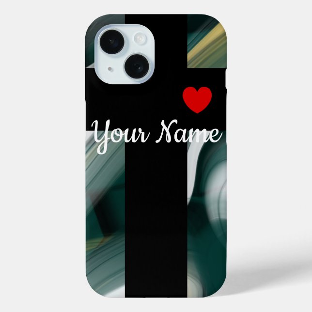 Personal iPhone Cases Trend Abstract Black Green (Back)