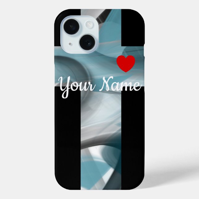 Personal iPhone Cases Trend Abstract Blue Ocean  (Back)