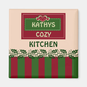 PERSONAL KITCHEN MAGNET,ADD YOUR NAME MAGNET