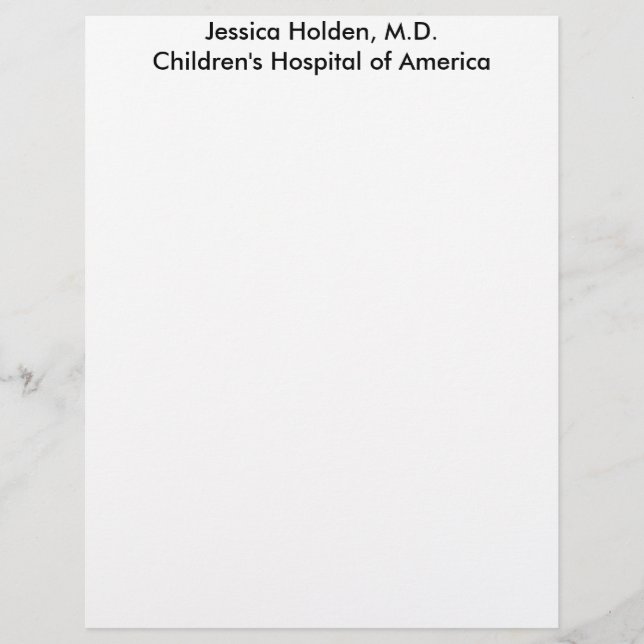 Personal Letterhead-Sample (Front)