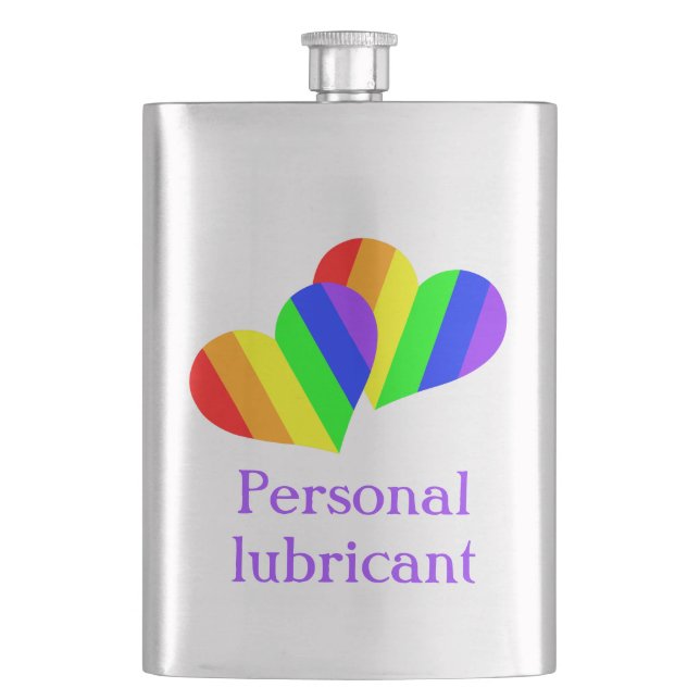 Personal lubricant hip flask (Front)