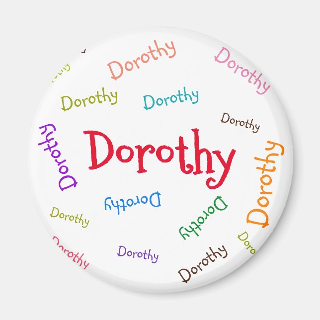 PERSONAL MAGNET , KIDS NAME, FOR CHILDREN (Front)