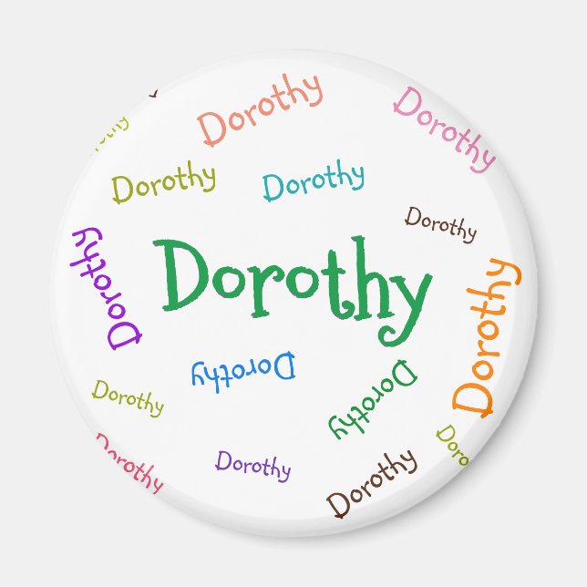 PERSONAL MAGNET , KIDS NAME, FOR CHILDREN (Front)