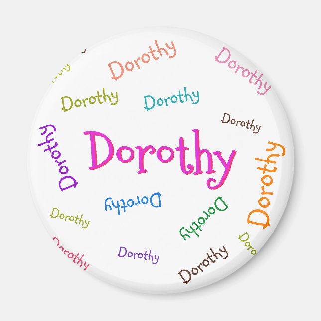 PERSONAL MAGNET , KIDS NAME, FOR CHILDREN (Front)