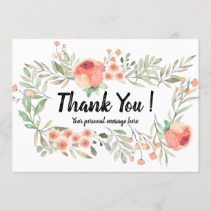 Personal Message Thank You Card