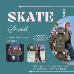 Personal Modern Quote Hippopotamus Brown Skateboard<br><div class="desc">Featuring a hippopotamus and the words 'Don't look Back'
Change the name for your own custom skateboard deck.</div>