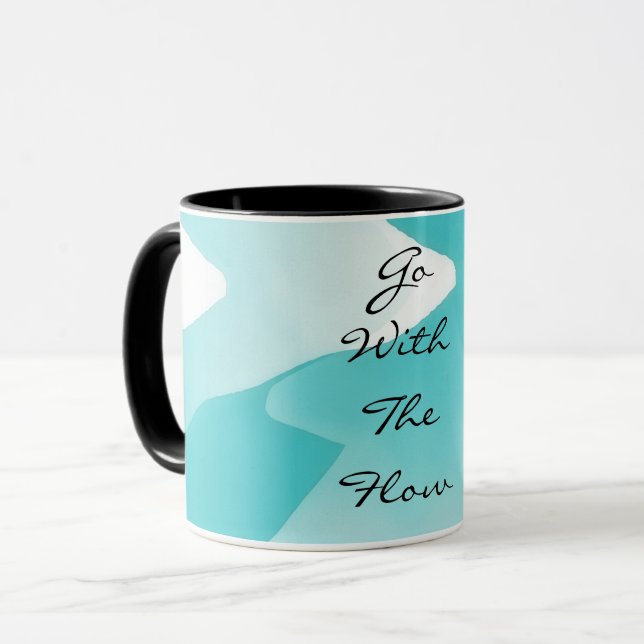 Personal Mug Go With The Flow Art Mug (Front Left)