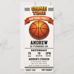 Personal MVP Birthday Celebration Ticket Invitation