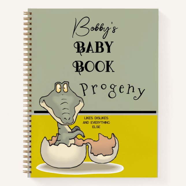Personal Name Baby Journal Notebook | (Front)