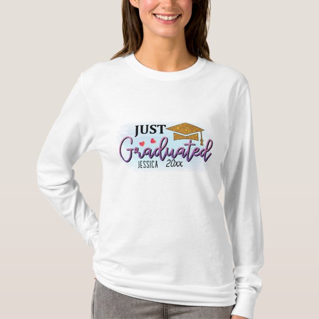 Personal Name Just graduated 2023  T-Shirt (Front)