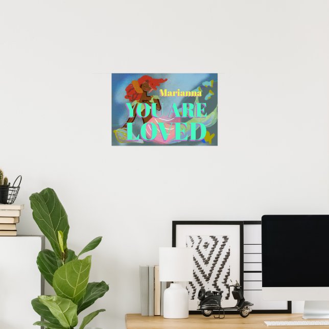 Personal Name Mermaid Affirmation Poster (Home Office)