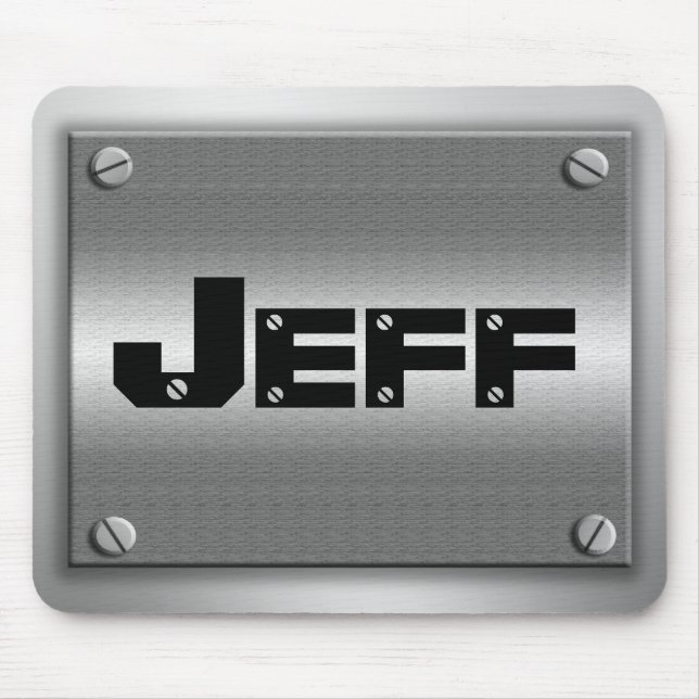 Personal Name Metal Mousepad (Front)