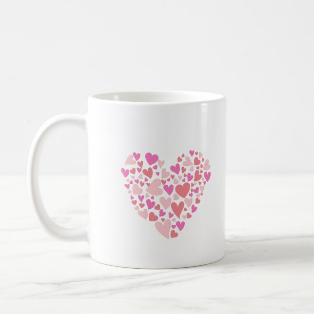 Personal Name with hearts   Coffee Mug (Left)