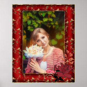 Personal photo frame poster