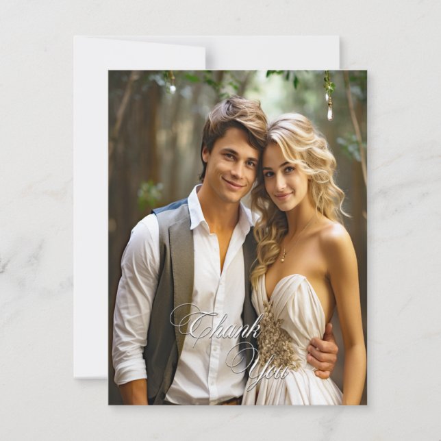  Personal Photo,Thank You Card (Front)