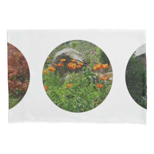 Personal Photos Polka Dots on White Pillowcase (Front)