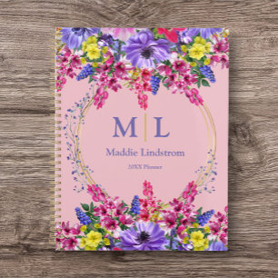 Personal Planner Floral Design