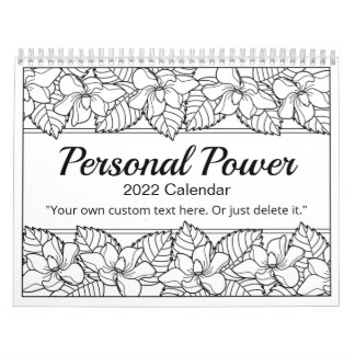 Personal Power Colour Me Calendar