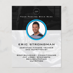 Personal profile image fitness  flyer