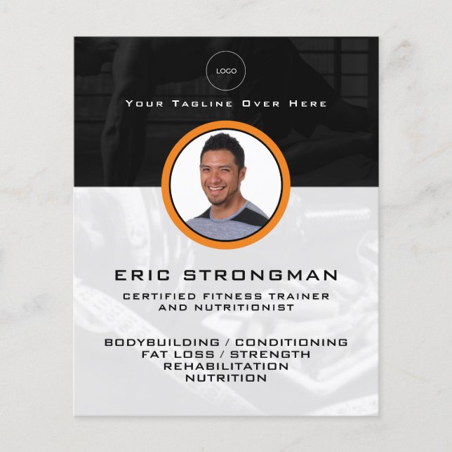 Personal profile image fitness  flyer (Front)