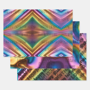 PERSONAL rainbow pride wrapping paper 3 designs