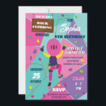 Personal Rock Climbing Girl Birthday Party Invitation<br><div class="desc">Personal Rock Climbing Girl Birthday Party Invitation! Celebrate your little adventurer's special day with this exciting invitation featuring vibrant rock-climbing graphics and a fun, adventurous theme. Perfect for an outdoor or indoor climbing party, this invitation is designed to inspire a day full of thrills and challenges. Customise it with your...</div>