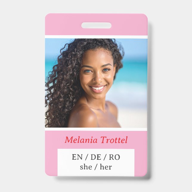 Personal Safety ID Badge (Front)