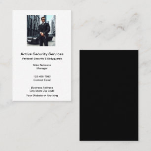 Personal Security Bodyguard Service Business Card