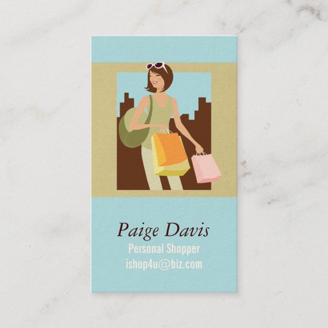 Personal Shopper Business Cards (Front)
