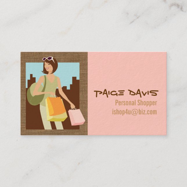 Personal Shopper Business Cards (Front)