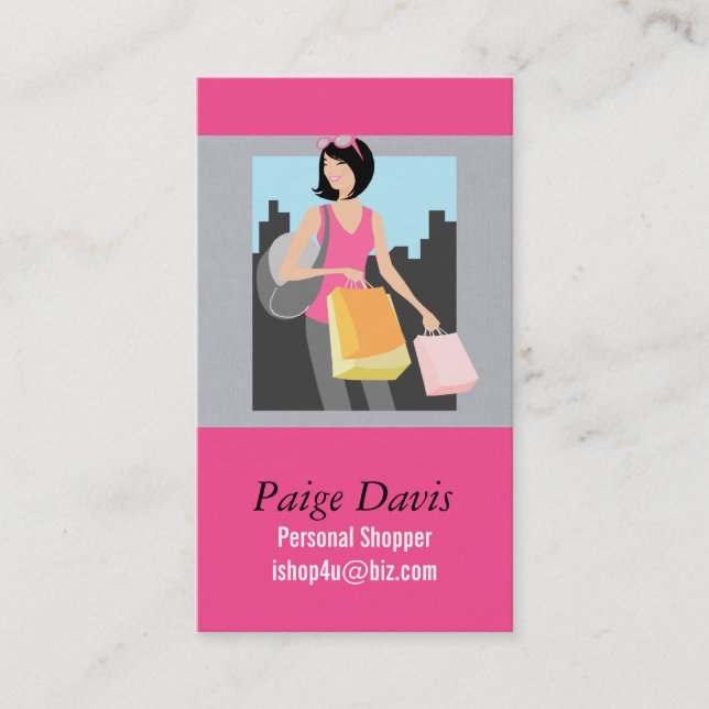 Personal Shopper Business Cards (Front)