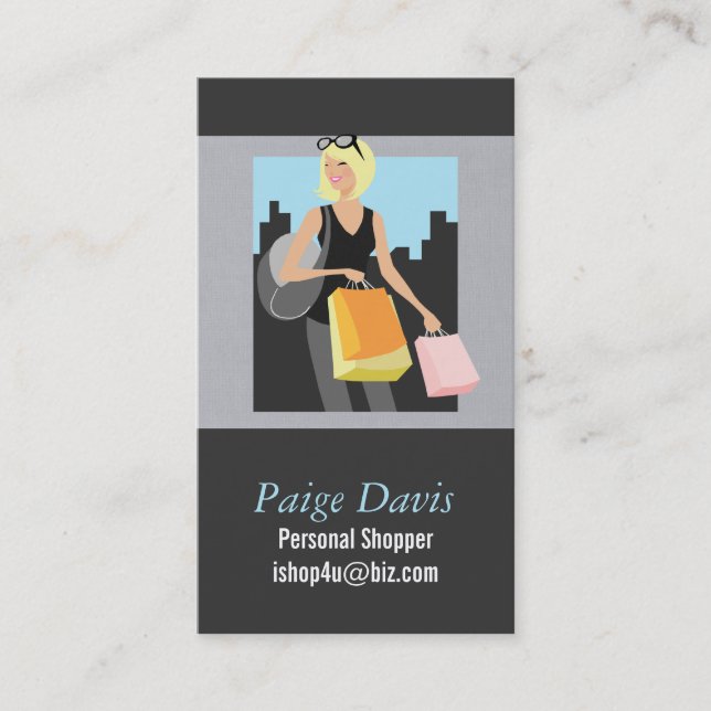 Personal Shopper Business Cards (Front)
