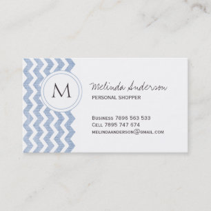 Personal Shopper Chevron Business Card