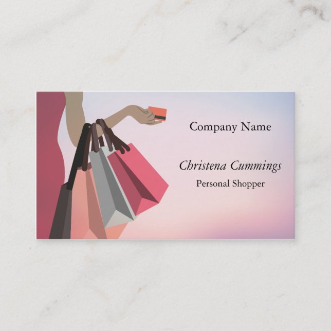 Personal Shopper - Concierge Business Card (AA) (Front)