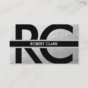 Personal Silver Foil Business Card
