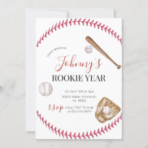 Personal Simple Baseball Birthday Party