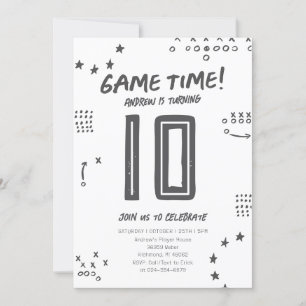 Personal Simple Basketball Birthday Invitation