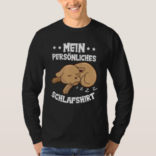 Personal Sleep , Nightdress, Pyjamas, Sleeping Dog T-Shirt