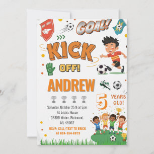 Personal Soccer Birthday Invitation