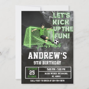 Personal Soccer Birthday Invitation Template