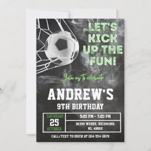 Personal Soccer Birthday Invitation Template