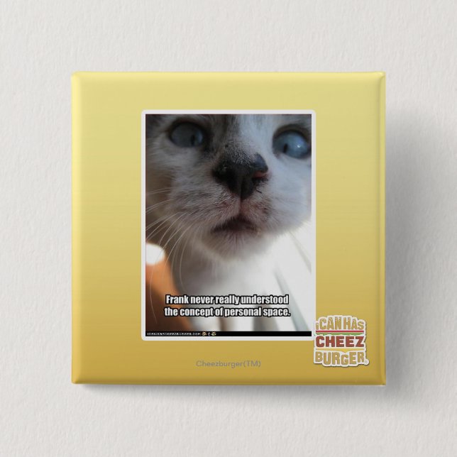 Personal Space 15 Cm Square Badge (Front)