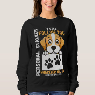 Personal Stalker Dog In A Pocket Sweatshirt
