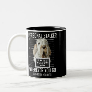 Personal Stalker Dog Spinone Italiano I Will Follo Two-Tone Coffee Mug