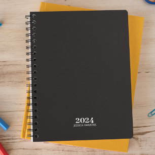 Personal Stationery • Black Noir Weekly Planner